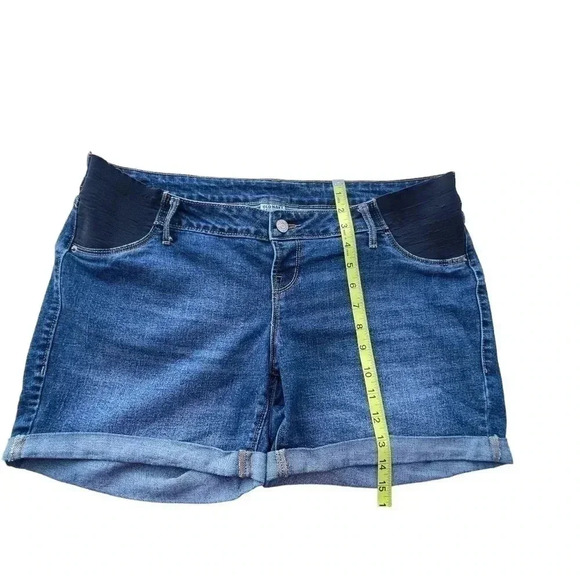 Women’s Old Navy Maternity Dark Wash Denim Shorts•SZ 12 Preowned Good Condition - Picture 6 of 8